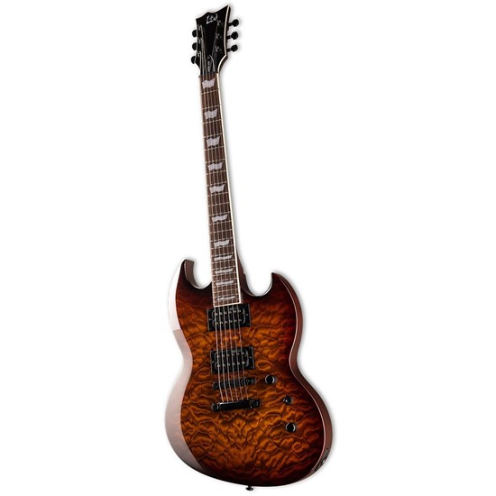 ESP LTD VIPER-256 Electric Guitar (Dark Brown Sunburst)