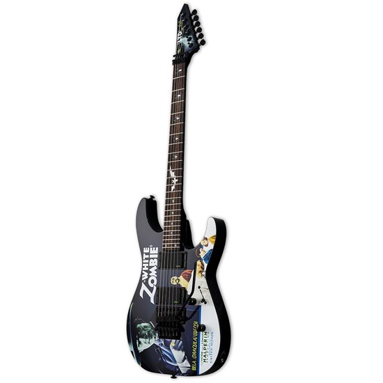 ESP LTD Kirk Hammett (White Zombie Graphic) Electric Guitar inc Hard Case