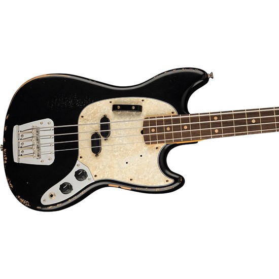 Fender JMJ Road Worn Mustang Bass (Black) inc Deluxe Gig Bag