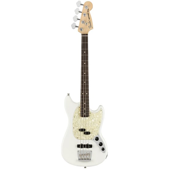 Fender American Performer Mustang Bass Rosewood Board (Arctic White) w/ Gig Bag