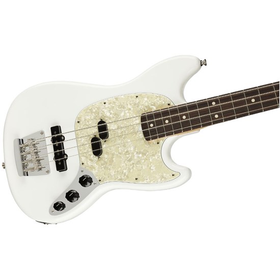 Fender American Performer Mustang Bass Rosewood Board (Arctic White) w/ Gig Bag