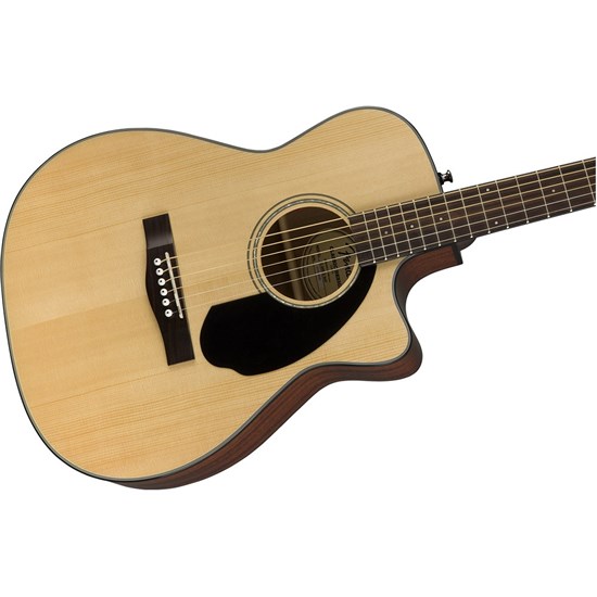Fender CC-60SCE Concert Acoustic/Electric w/ Cutaway Walnut Fingerboard (Natural)