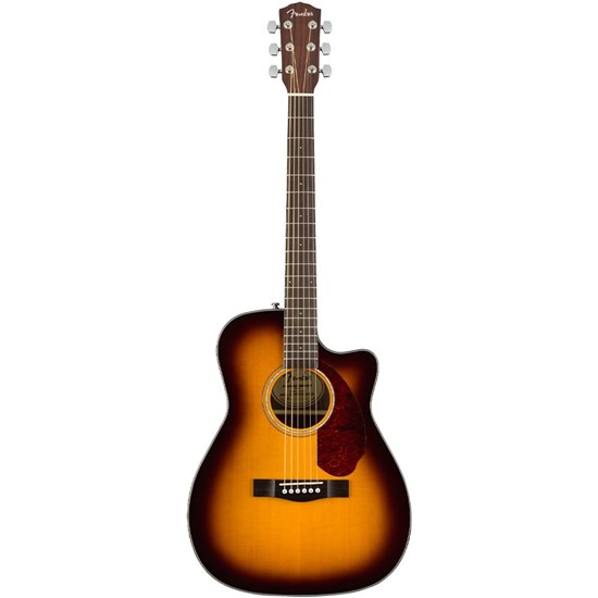 Fender CC-140SCE Concert Acoustic Guitar w/ Cutaway & Pickup (Sunburst) inc Case