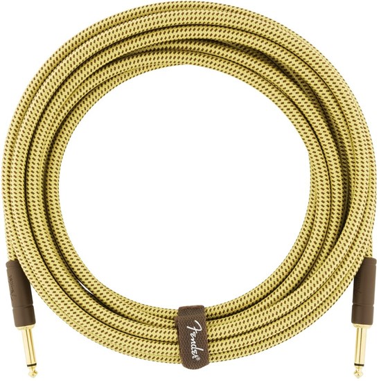 Fender Deluxe Series Instrument Cable - Straight / Straight - 10' (Tweed)
