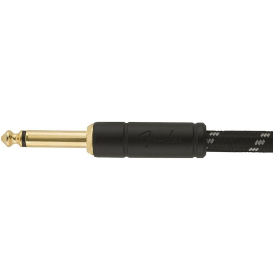 Fender Deluxe Series Instrument Cable - Straight / Straight - 10' (Black Tweed)