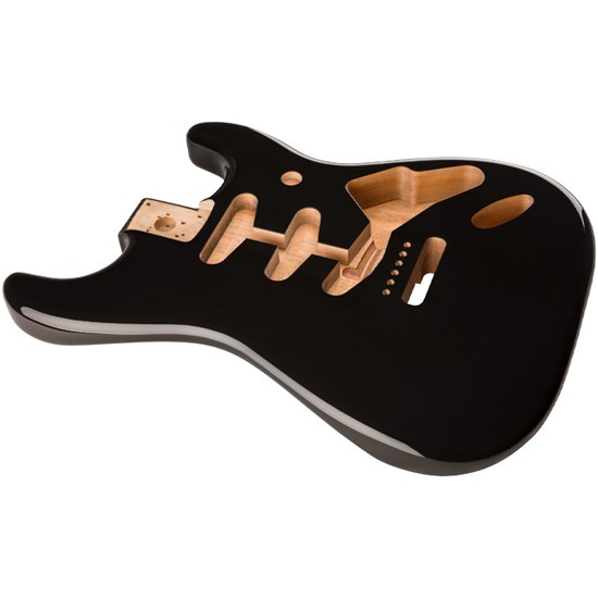 Fender Classic Series 60's Stratocaster SSS Alder Body Vintage Bridge Mount (Black)
