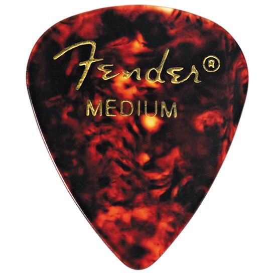 Fender 351 Shape Classic Picks 12-Pack - Medium (Tortoise Shell)