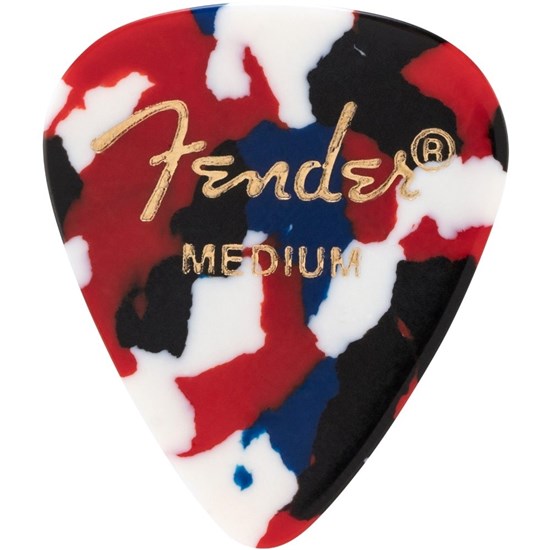 Fender 351 Shape Premium Celluloid Picks 12-Pack - Medium (Confetti)