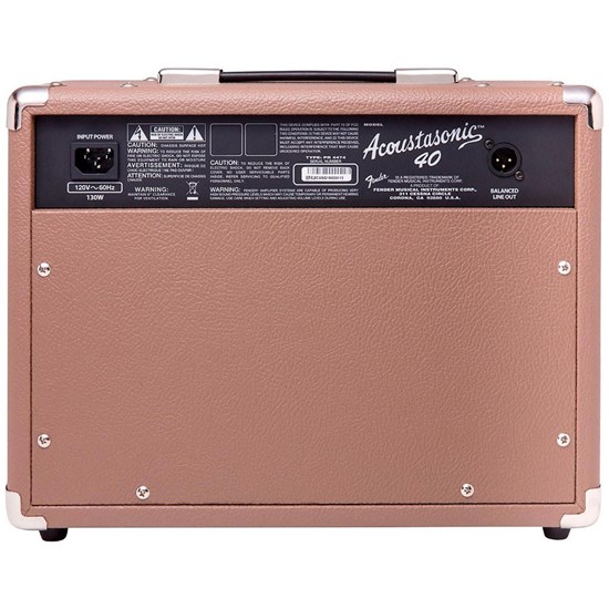 Fender Acoustasonic 40 Acoustic Guitar Amplifier w/ Guitar & Mic Inputs (40 Watts)