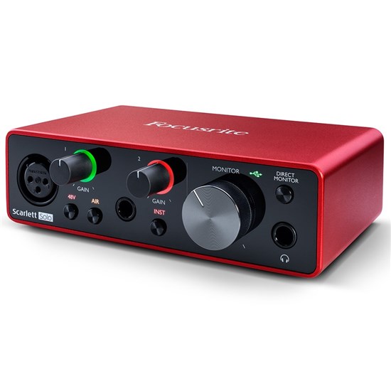 Scarlett Solo 3rd Gen 2-in 2-out USB Audio Interface with Mic Cable 