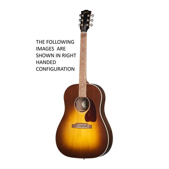 Gibson J-45 Studio Acoustic Guitar Walnut Satin (Walnut Burst) Left-Handed w/ Case