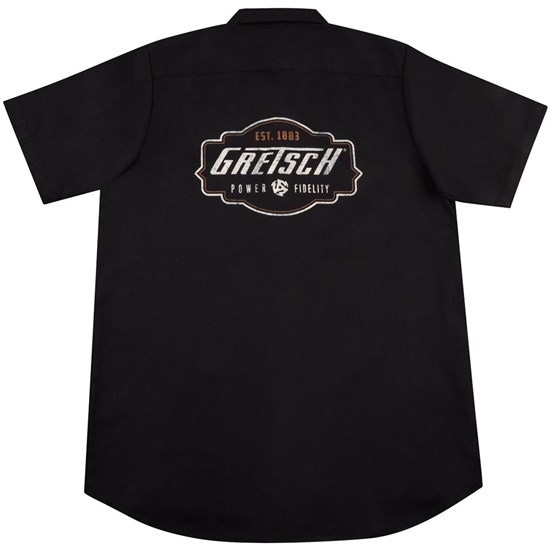 Gretsch Biker Work Shirt - Large (Black)