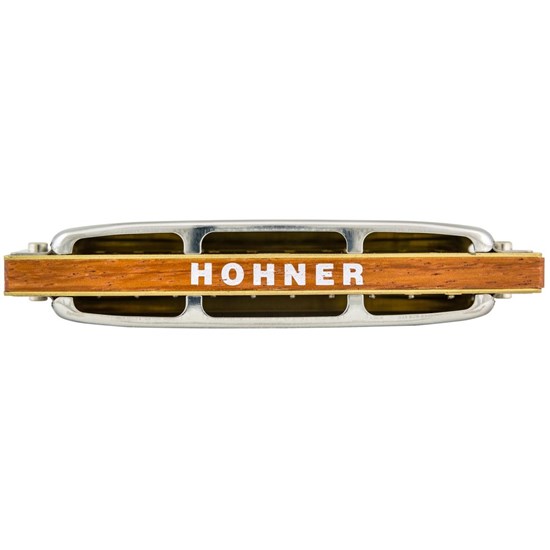 Hohner Blues Harp - 10 Hole Diatonic Harmonica w/ Wooden Reed in Key A Flat