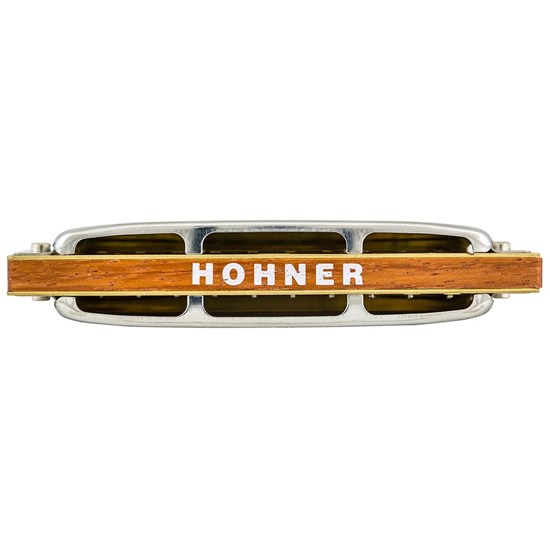 Hohner Blues Harp - 10 Hole Diatonic Harmonica w/ Wooden Reed 3-Pack (Keys C, G & A)