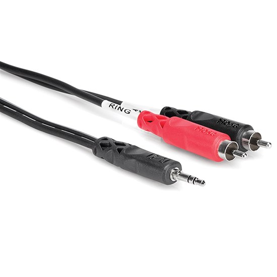Persistente Avanzar marioneta Hosa CMR-203 3.5mm TRS to Dual RCA Stereo Breakout Cable (3ft) (90cm) | RCA  / XLR / TRS / TS Cables - Mannys Music // Mannys Music