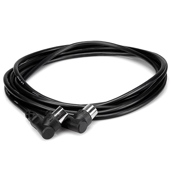 Hosa MID-305RR Right-Angle 5-Pin DIN to Same MIDI Cable (5ft)