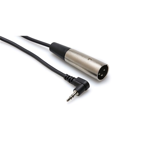 Hosa XVM-105M Right-Angle 3.5mm TRS to XLR(M) Microphone Cable (5ft)