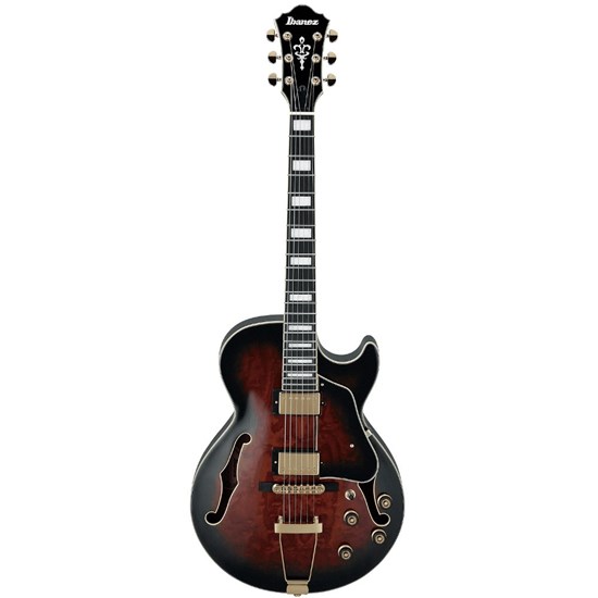 Ibanez AG95QA Artcore Hollowbody Electric Guitar (Dark Brown Sunburst)