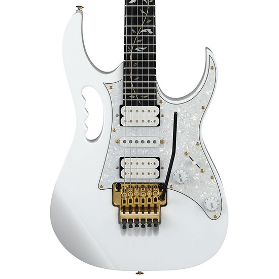 Ibanez JEM7VP Premium Steve Vai Signature Electric Guitar (White) inc Gig Bag