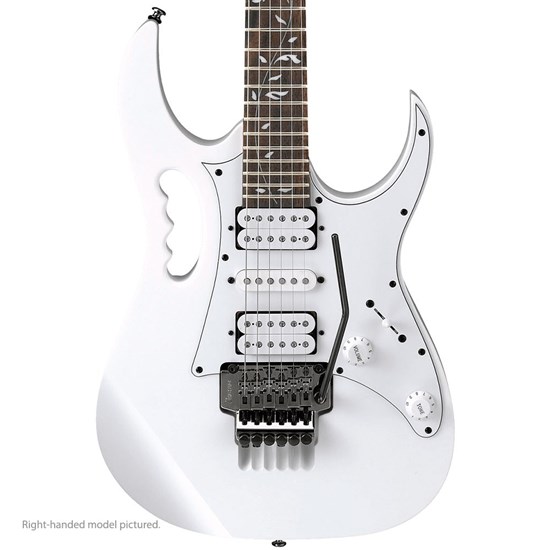 Ibanez JEMJR Premium Steve Vai Signature Left Handed Electric Guitar (White)