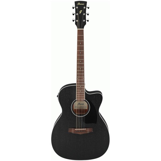 Ibanez PC14MHCE Acoustic Electric Guitar (Open Pore Weathered Black) |  Acoustic-Electric Guitars - Mannys Music // Mannys Music