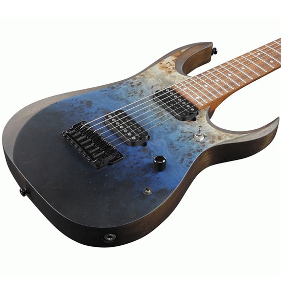Ibanez RGD7521PB 7-String Electric Guitar (Deep Seafloor Fade Flat)