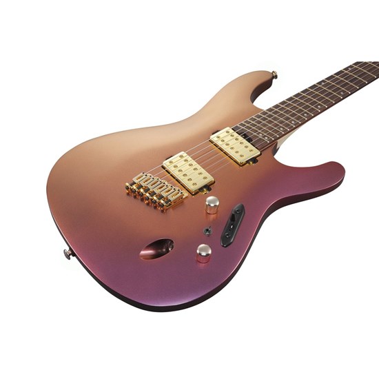 Ibanez SML721 Multi-Scale Electric Guitar (Rose Gold Chameleon)