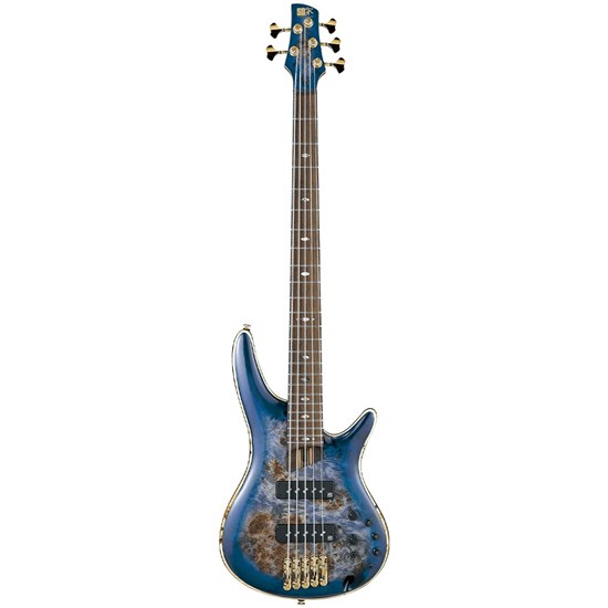 Ibanez SR2605 CBB Premium 5-String Electric Bass Guitar (Cerulean Blue Burst)