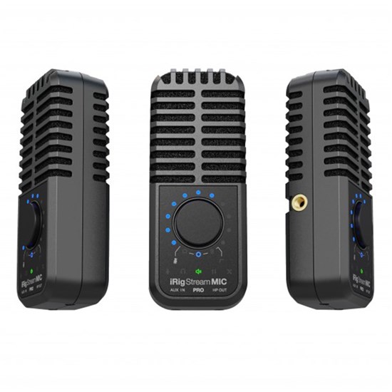 IK Multimedia iRig Stream Mic Pro Compact Multi-Pattern Mic & Stereo/4-Ch Audio Interface
