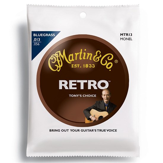 Martin MTR13 Tony Rice's Choice Retro Monel Acoustic Guitar Strings 13-56