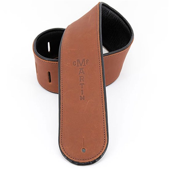 Martin Brown Rolled Leather Guitar Strap