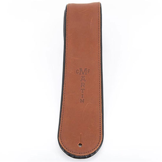 Martin Brown Rolled Leather Guitar Strap