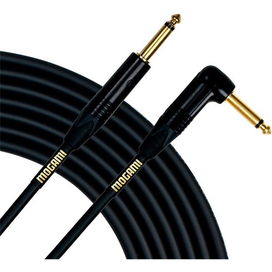 Mogami Gold Instrument Cable Right-Angled TS - TS (18ft)