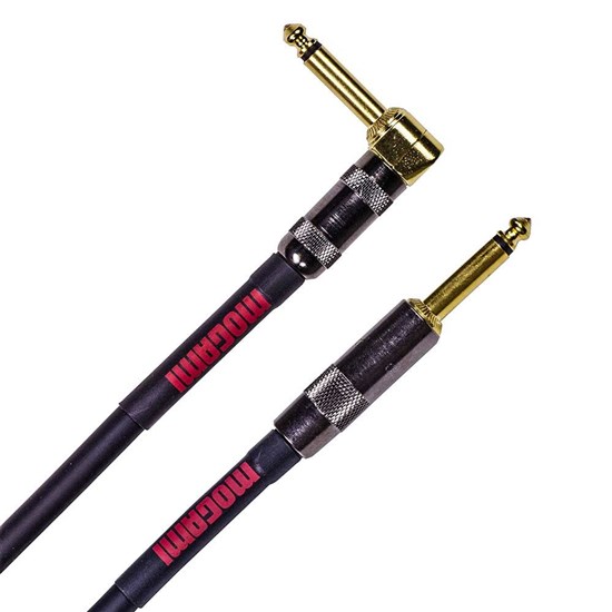 Mogami Overdrive Straight to Right Angle Guitar Cable (12ft)