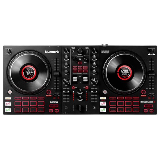 Numark Mixtrack Platinum FX 4-Deck Advanced DJ Controller w/ Jog Wheel Displays & FX