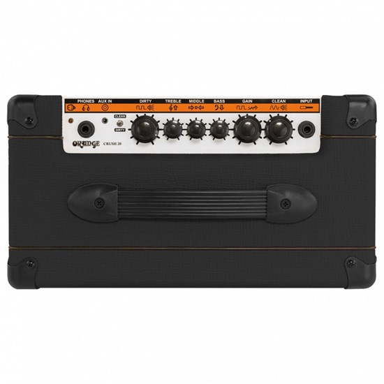 Orange Crush 20 Black Guitar Amp Combo w/ All Analogue Signal Path (20 Watts)