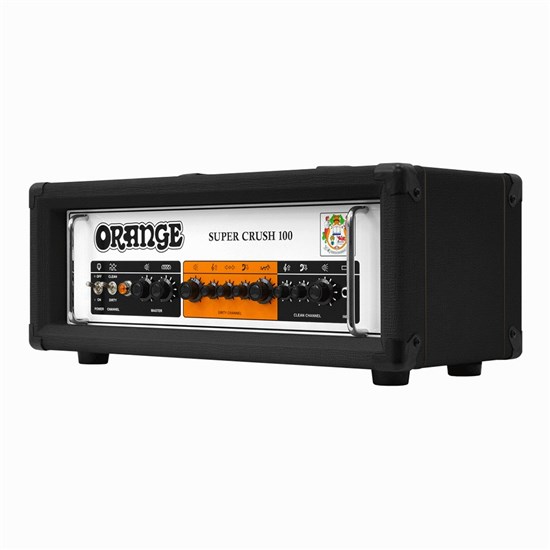 Orange Super Crush 100 Solid State 2 Channel Guitar Amp Head Black w/ Reverb (100watt)