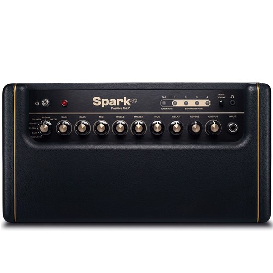 Positive Grid Spark Smart Guitar Practice Amp  Watt Black