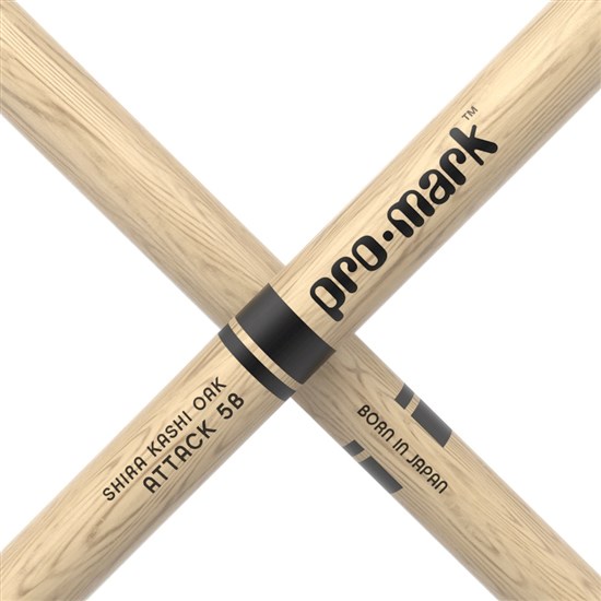 ProMark Classic Attack 5B Shira Kashi Oak Drumstick Oval Nylon Tip