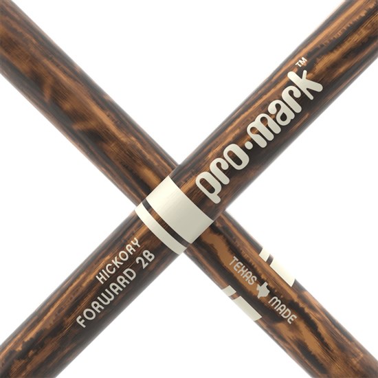 ProMark Classic Forward 2B FireGrain Hickory Drumstick Oval Wood Tip
