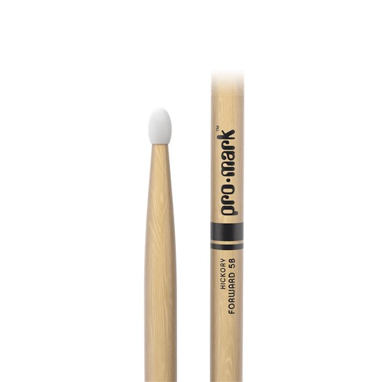 ProMark Classic Forward 5B Hickory Drumstick Oval Nylon Tip