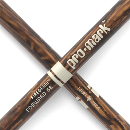 ProMark Classic Forward 5B FireGrain Hickory Drumstick Oval Wood Tip