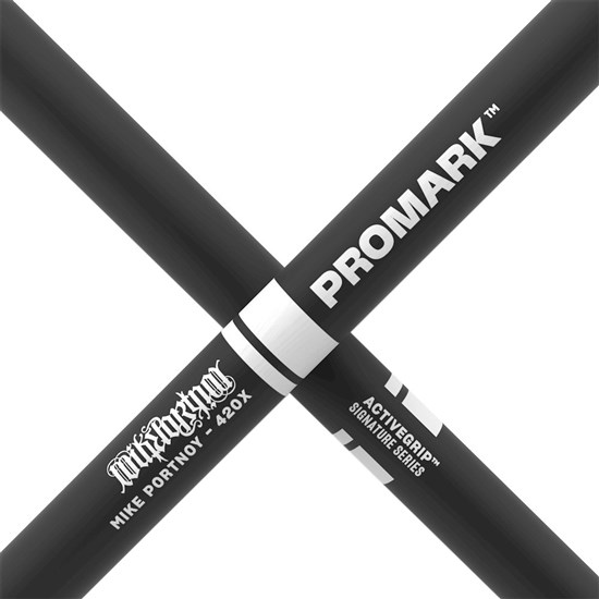 ProMark Mike Portnoy 420X ActiveGrip Hickory Drumstick Wood Tip