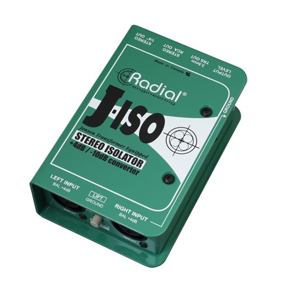 Radial J-Iso Stereo +4dB to -10dB Converter