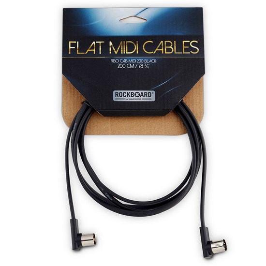 RockBoard Flat Patch Midi Cable 200cm Black