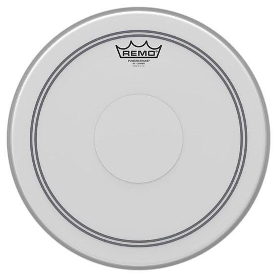 Remo P3-0114-C2 Powerstroke P3 Coated Drumhead - Top Clear Dot, 14