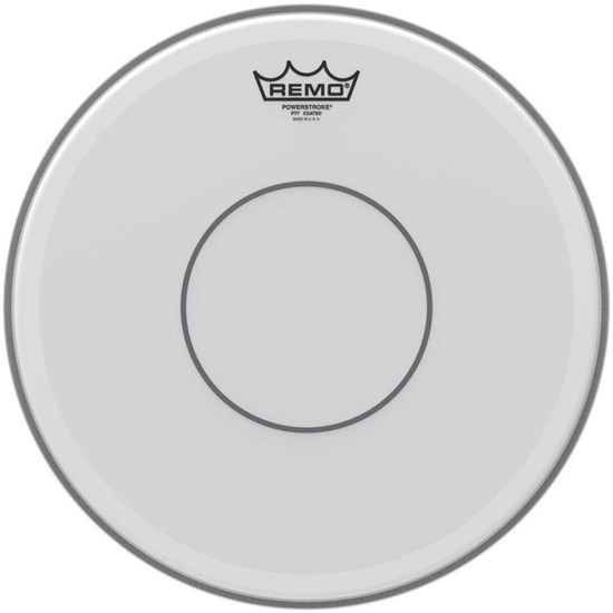 Remo P7-0114-C2 Powerstroke 77 Coated Clear Dot Snare Drumhead - Top Clear Dot, 14