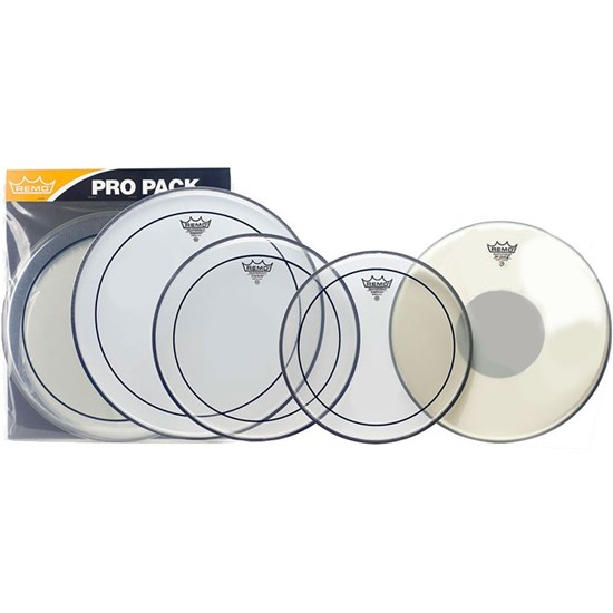 Remo PP-0320-PS Pinstripe Clear Rock Pro Pack-12