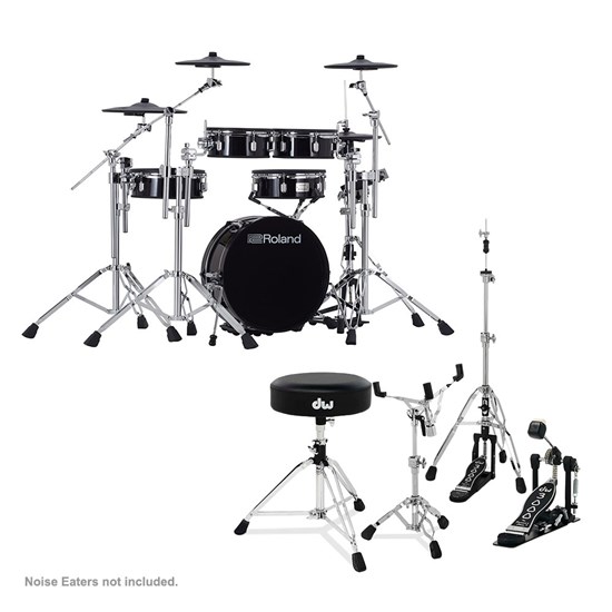 Roland VAD307 V-Drums Acoustic Design Compact Kit w/ TD17 Module & DW Hardware Bundle