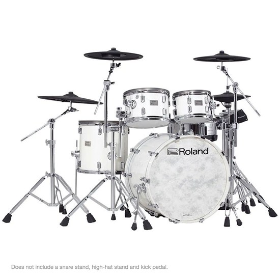 Roland VAD706 V-Drums Acoustic Design 5-Piece Wood Shell Kit w/ TD50X (Polar White)